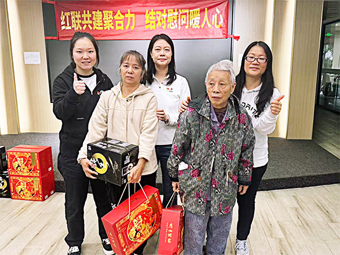 红联共建聚合力 结对慰问暖人心---华银小贷与珠江啤酒、华新集团、唯品会开展党建联建活动